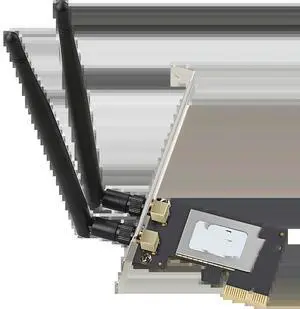 PCIe WIFI wireless 300Mbps lan card mini pci-e 2 antenna