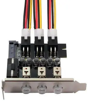 HTPC HDD Power Switch 3 Port Hard Drive Power Control Supports 80mm Half-height Chassis, Multi-system Switching pc