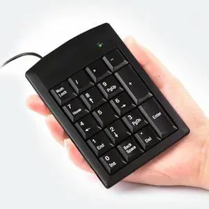PS//2 19 Keys Keypad Numeric Keyboard Multifunction Wired Number Calculator Laptop Easy To Use win7 numpad