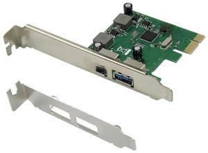 FOR PCI-E 2 Port USB3.0 Expansion Card 5Gbps Adapter Card Self Powered PCIe USB 3.0 Converter Asm1042 Adapter 3A/PORT