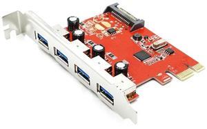 FOR PCI Express 4 USB 3.0 Card PCI-e to External 4-Port USB3.0 Convertor D720201