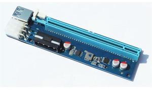 FOR 6 pin 4pin PCIe PCI-E PCI Express Riser Card 1x to 16x USB 3.0 Data Cable SATA to 6Pin Power Supply for