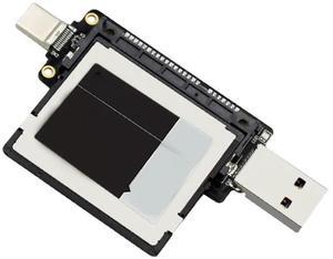 FOR CFE Cfast Card Reader with Dual Interface USB3.1 Type-A and Type-C for Fast Data Transfer for pc and phone