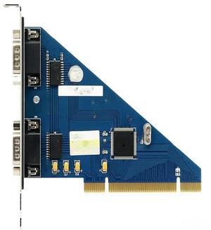 FOR 2 Port RS232 RS-232 Serial Port COM DB9 to PCI Card Adapter Converter systembase chipset Serial industry
