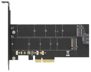 FOR M.2 NVMe SSD NGFF TO PCIE X4 adapter M Key B Key dual interface card Suppor PCI Express 3.0 x4 2230-22110 All Size m.2