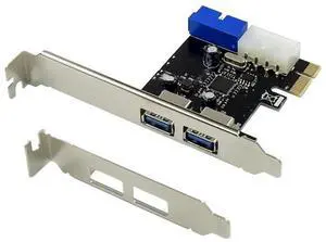 USB 3.0 PCI-E Expansion Card Adapter 2 Port USB3.0 Hub Internal 19pin 19 pin Header USB 3 to PCIE PCI express adapter Card
