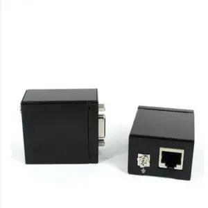 VGA extender repeater over cat5e/6 cable up to 60M VGA UTP extender work with most monitors projectors, HDTV, and flat panel