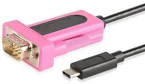 FOR Type-C to Serial Cable Adapter USB2.0 to DB9 RS232 COM Converter 20cm