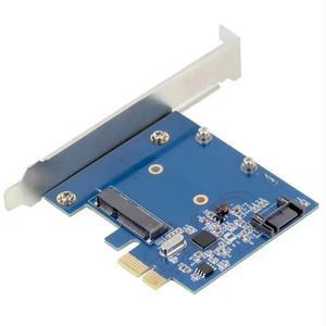 FOR PCI-E PCIe to mSATA SSD + SATA 3.0 Combo Extender Adapter PCI-E to SATAIII Card sata3.0