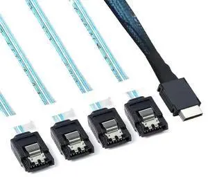 FOR PCI-Express SAS SFF-8611 4i to 4 SATA server conversion cord