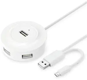 FOR 4 Ports USB 2.0 HUB with Micro USB2.0 OTG USB Splitter Adapter with Cable for Laptop PC Computer