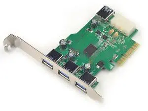 FOR USB 3.0 PCI-e expansion Card PCIe USB3.0 adapter 3 external + 1 internal USB PCI express converter Support charging