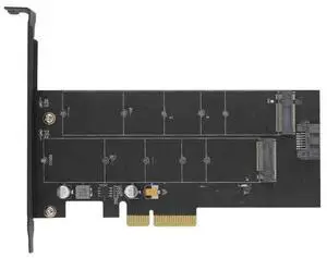 FOR M.2 NVMe SSD NGFF TO PCI-E X4 adapter M Key B KEY Dual interface card Suppor PCI Express3.0 Dual voltage 12v+3.3v SATA3
