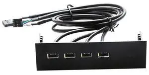 PC computer front panel with 4 ports USB2.0 ports 60cm USB cable 5.25 front bay