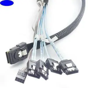FOR MINI SAS SFF- 8087 To 4 Ports SATA Server High-speed Connection Cable