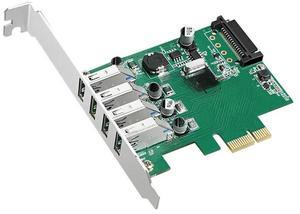 FOR Pci-e to qual usb3.0 hub 4 ports usb to pci-e expansion card adapter Converter upd720201 chip