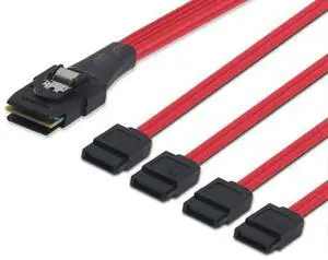 MINI SAS SFF-8087 to 4 Ports SATA server high-speed connection Cable