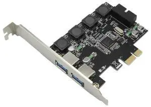 PCI-e X1 to 4 Port USB 3.0 Card (2 External Port + 19pin Header 2 Internal Port)