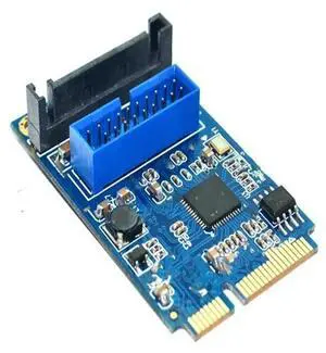 MINI PCI-E to USB3.0 adapter / MINI PCIE to 20PIN / 19pin USB3.0 expansion card