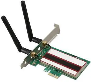 FOR 2 antenna network card 4G/5G 300Mbps PCI-E X1 WiFi Wireless Card Adapter Chipset for BCM4322 wbe3220