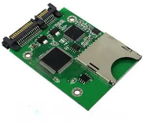 FOR SD SDHC Secure Digital MMC Memory Card to 7+15P SATA Serial ATA Converter Adapter