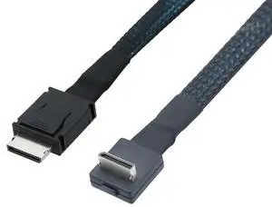 FOR PCIe PCI-Express SFF-8611 4i 42P Straight to SFF-8611 4I 90 degree for SSD Data Active Cable