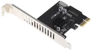 PCIE to USB3.0 Type-E Front Type-C 19P 20P Expansion Card with Self-Power and Insurance PH61