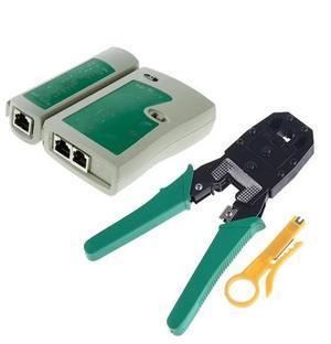 FOR Portable RJ45 RJ11 RJ12 Wire Cable Crimper Crimp Cutting Stripper PC Network Hand Tool Pliers and Cable Tester