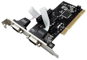 FOR PCI to 2 port Serial ports controller card DB9 RS-232 9865 PCI Serial card MCS9865 chipset pci to 2 rs232 adapter Win10