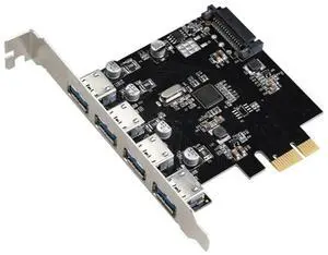 FOR Chip FL1100 USB 3.0 PCI-E Expansion Card Adapter PCI-E USB 3.0 4 port HUB Controller Card for PC Laptop
