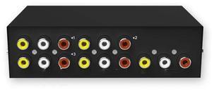 FOR 4 Port AV Switcher RCA switch Audio Video Selector 4 Input 1 Output Audio and video switche MT-431AV