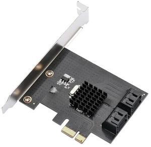 FOR 88SE9215 4 Ports SATA 6G PCI Express Riser Card PCI-e To SATA III 3.0 Converter SATA3.0 HDD SSD IPFS for