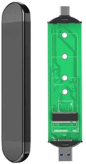 M.2 SATA Hard Drive Box USB/Type-C 2 in 1 Hdd Solid State Case B Key/B&M Key SSD Adapter 2230/2242/2260/2280 SSD Case