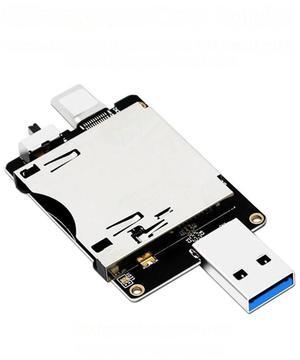 FOR CFexpress Card Reader USB 3.0 Type A/USB3.1 Type C 10Gbps to CF Express Riser Adapter JMS583 Chip for CF Express Type B Memory