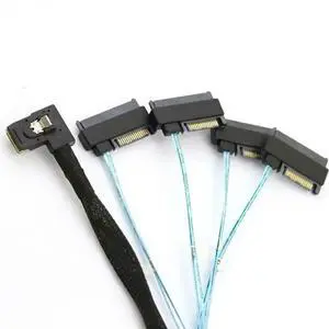 MINI SAS SFF-8087 To 4 Ports SAS SFF-8482 Server Connection Cable