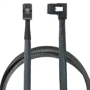 FOR MINI SAS HD SFF-8643 4I to SAS SFF-8087 Left Bend Server Connection Cable