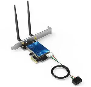2.4GHz/5.8Ghz Dual Band AC600 WiFi s PCI Express Adapter With 2*5DBi Antenna wifi laptop card