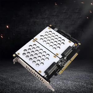 FOR U.2 Dual Drive Adapter Card 2.5 Inch SATA Hard Drive To PCIE4.0 Split Card U2 To PCI E Adapter Card U.2 PCIe Adapter