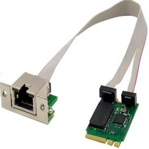 FOR M.2 a+e key 22x30mm M.2 A Key and E Key to 1 Port 10/100/1000Mbps Gigabit Ethernet NIC Network Card lan Adapter RTL8111F chip