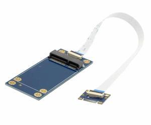 FOR 50mm Mini PCI-E 52Pin mSATA SSD to M.2 NGFF B-key Adapter Add on Cards PCBA