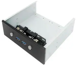 FOR 5.25 Optical Drive with 2 Channel HDD Power Control Switch and 2 USB3.0 connector for PC