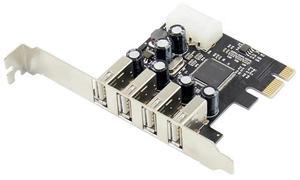 FOR PCI-E to 4 Ports USB 2.0 Converter card PCIE USB2.0 Adapter Card MCS9990 Chipset