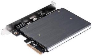FOR PCIE TO NVME MKEY card With 5V 12V RGB LED PCIE to M2 NVME SSD Adapter PCI Express x4 Card B Key and M Key Port