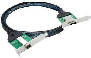FOR Mini SAS Extension Cable SFF-8088 26 Pin Female to External SFF-8644 Female PCBA with Low Profile Bracket cable