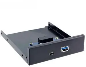 USB 3.0 Type-A USB 3.1 Type-C USB-C Dual Port to Motherboard 20Pin Front Panel 3.5" Floppy Bay