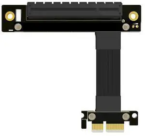 PCIE 4.0 X1 To X8 Extension Cable Transfer Right Angle Straight Network Card Video Capture Card Adapter Expansion PCIE4.0 1x 8x