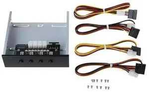 FOR Multi-System Front Panel Expansion with 5.25 Optical Drive 4 SATA Hard Drive Power Control Switches