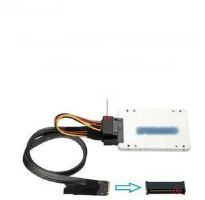 FOR M.2 M-key to U.2 SFF-8639 Adapter Cable for 750 P4610 983 SFF-8639 Cable FOR M.2 M-key to U.2 SFF-8639 Adapter Cable for 750 P4610 983 SFF-8639 Cable