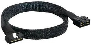 FOR PCIE SAS4.0 LP Low profile SFF-8654 8i 74P to 2 in 1 Dual MINI SAS HD SFF-8643 8I 36P Server connection Cable
