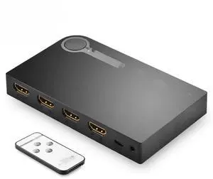FOR HDMI Splitter 3 Port Hub Box Auto Ultra HD 4K x 2K 3D 1080p HD Switch 3 In 1 Out Switcher With Remote Control Power Adapter
